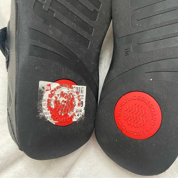 Fitflop GOGH  Mens Leather Slides Size 8 Black main image 10